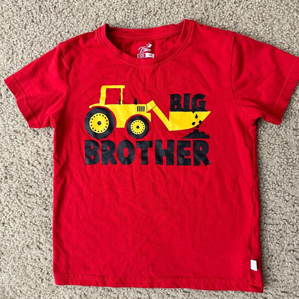 truck themed big brother shirt size 4T/5T